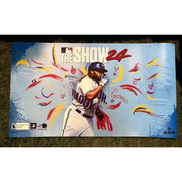 MLB The Show 24 Poster Store Display Magnet Sign PS5 Vladimir Guerrero Jr Promo - Picture 1 of 8